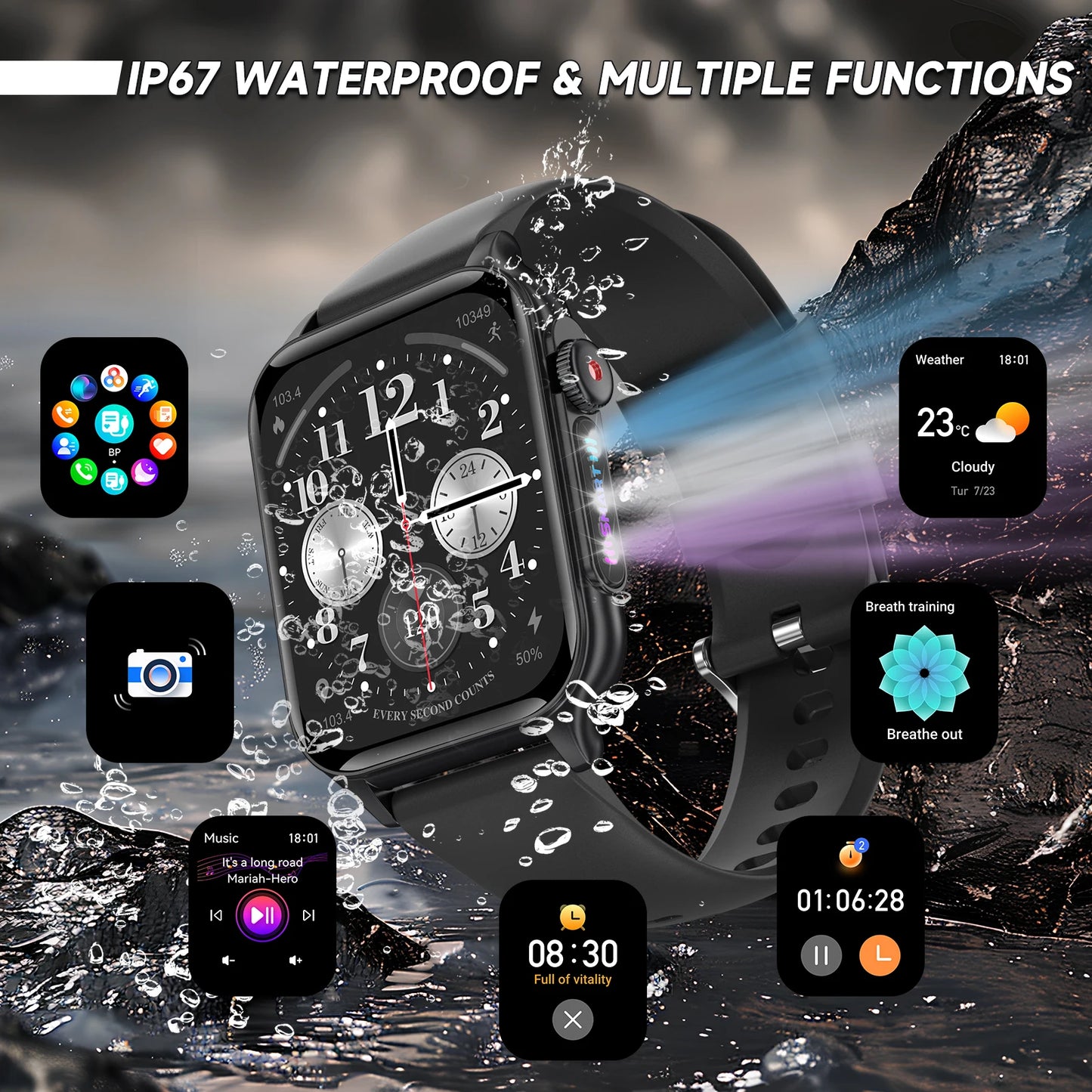 TechPulse Android Smart Watch