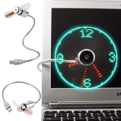 USB Clock Fan