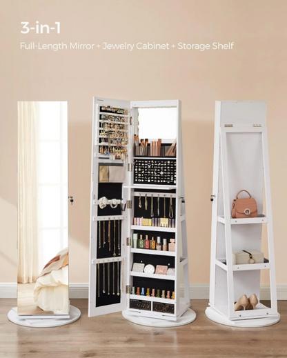 Jewelry Lockable Mirror